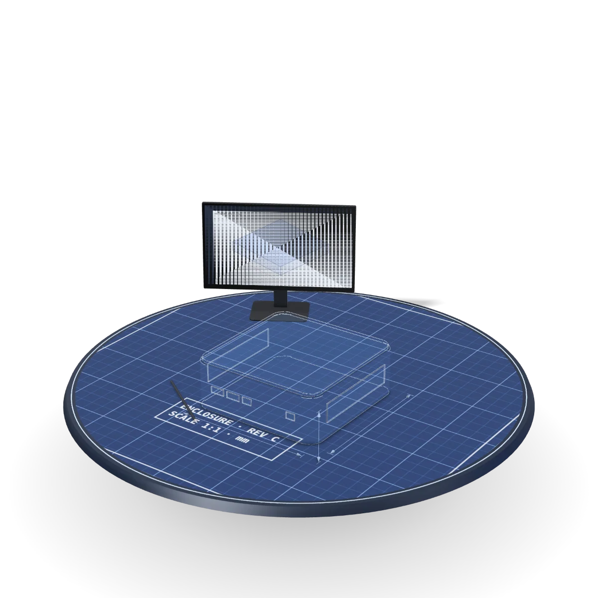Industrial design — representative render